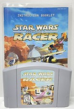 Star Wars Episode I Racer Nintendo 64 N64 Original Game with Manual 1999 Tested
