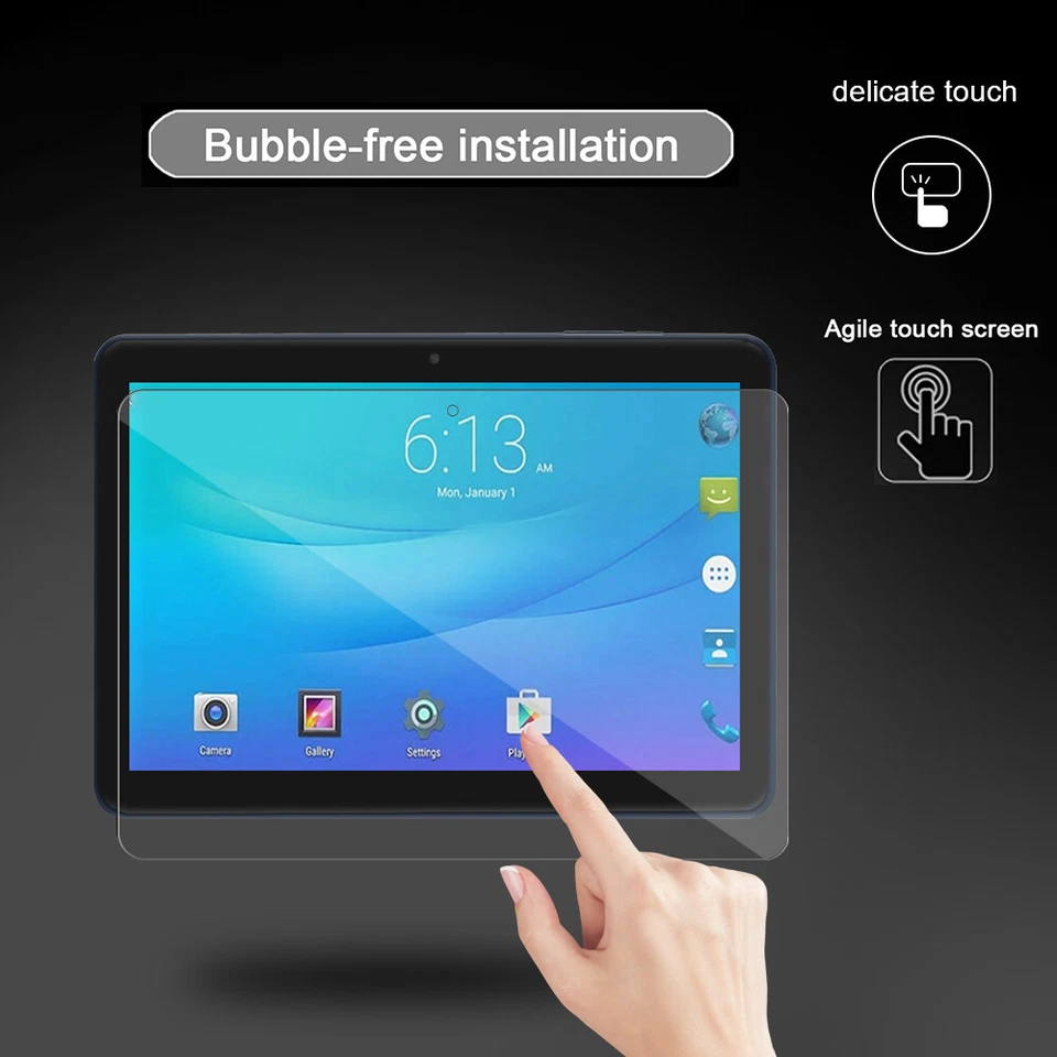 Película protectora de pantalla de vidrio templado HD para Walmart Onn 7"/Onn 8"/Onn 10.1" 9H Foto 3 de 4