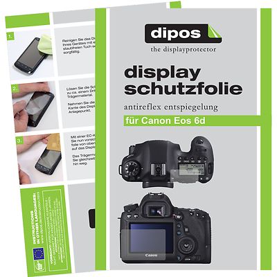 6x Schutzfolie für Canon EOS 6D matt Displayschutzfolie Antireflex Testsieger