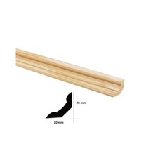 Pine Scotia Trim Wooden Moulding Beading Decorative Timber Edge Strip - 1 Metre