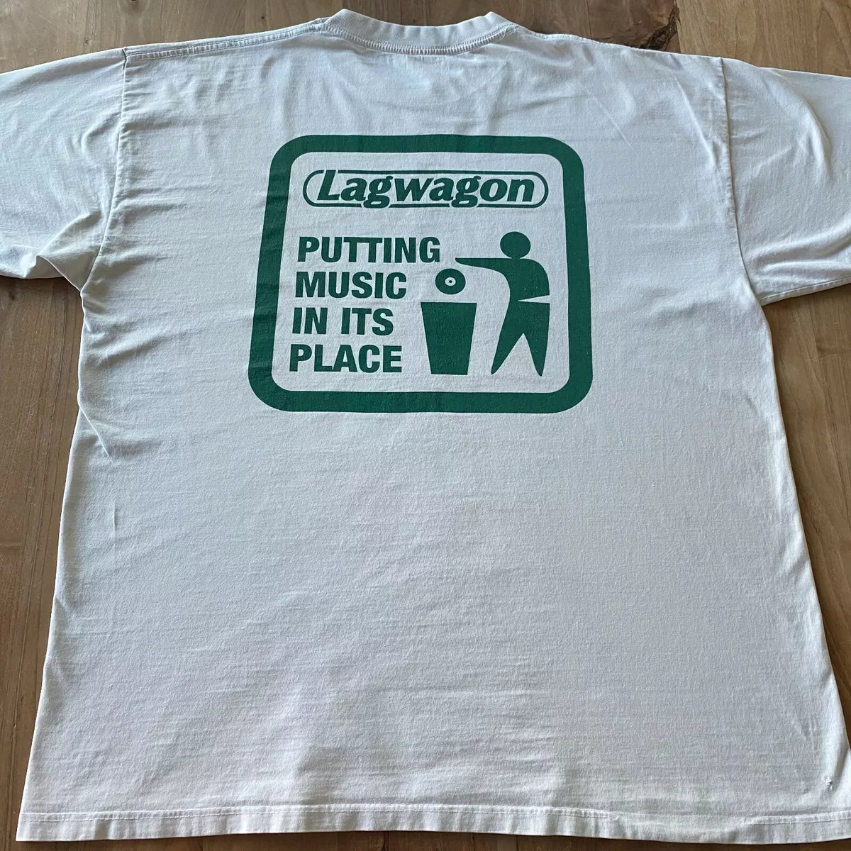 Vintage 90's Lagwagon Punk Rock Band Concert Tour T-Shirt Fat