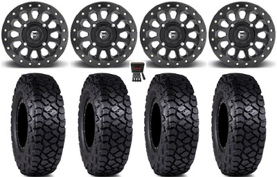 Fuel Vector Bdlk 15'' Wheels Bk 32'' Intersect Tires Polaris RZR XP 1000 / PRO XP