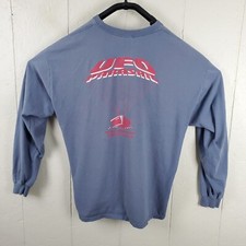 Camisa UFO Parasail Para Hombres Extra Grande Azul Cuello Redondo Manga Larga Gráfico Hawaii