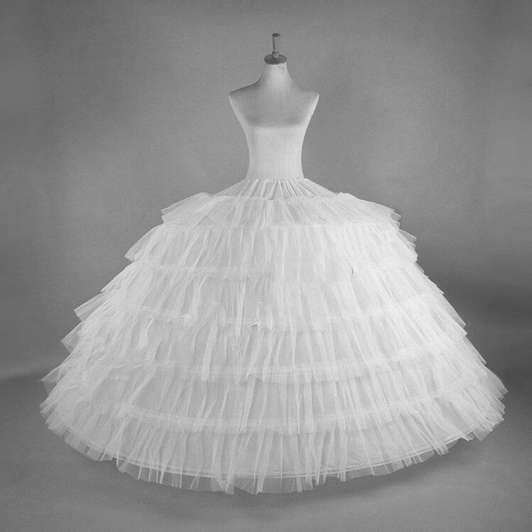 Cinda Brautjungfern-Unterrock – 4-lagiger Petticoat Aus Satin, Weiss – Einheitsgröße Für Blumenmädchen & Festliche Anlässe