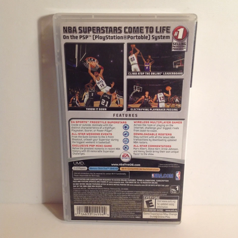 Sony Playstation PSP Spiel NBA Live 06 - Complete with Manual - Image 2 of 3