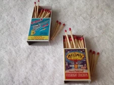 Firecracker Label ATOMIC & COLT 44 FIRECRACKER LABEL 2 MATCH BOOKS LABELS ONLY 