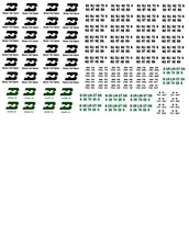 N Scale Reefer Car Decals " Burlington Northern Fruit Express "