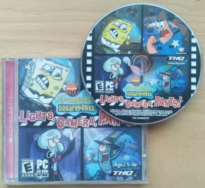 SpongeBob SquarePants: Lights, Camera, Pants (THQ, PC, 2005) Jewel Case
