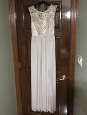 Davids Bridal bridesmaid Dress/Gown Beige/Nude Size 2