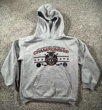 Chicago Wolves Hoodie Sweatshirt Youth Large Gray Long Sleeve Kids