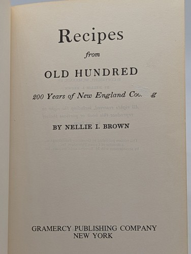 Recettes de cent anciens 1939 couverture rigide Nellie I. Brown Gramercy Publishing Co. - Photo 8/13