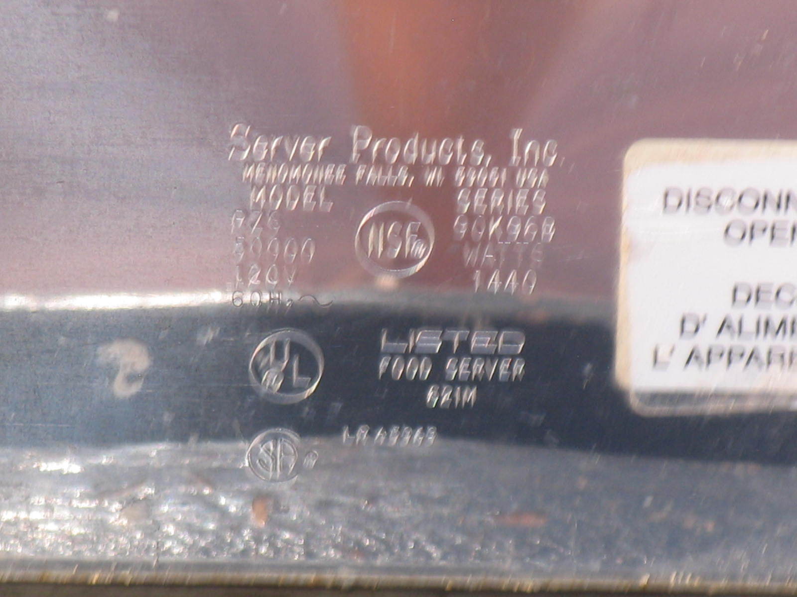 ServerProducts Inc Pizza Warmer With Lower Oven Model PZS eBay