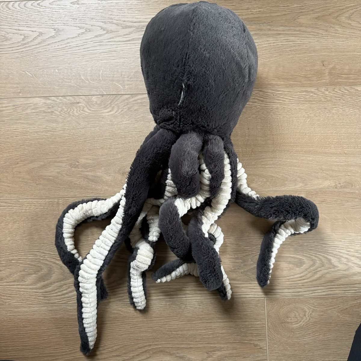 Jellycat Large Inky Octopus Plush Dark Grey - Rare & Retired
