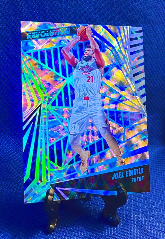 2023-24 Panini Revolution SSP Future Frame Parallel Joel Embiid d#/60 #95 76ers - Image 4 of 4