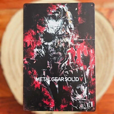 MARKENLOS 🍀 Blechschild Metallschild Gaming Metal Gear Solid Tin Sign Snake