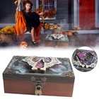 Wooden Wooden Keepsake Memory Box Key Keepsake Box Storage Lock Box Key DX