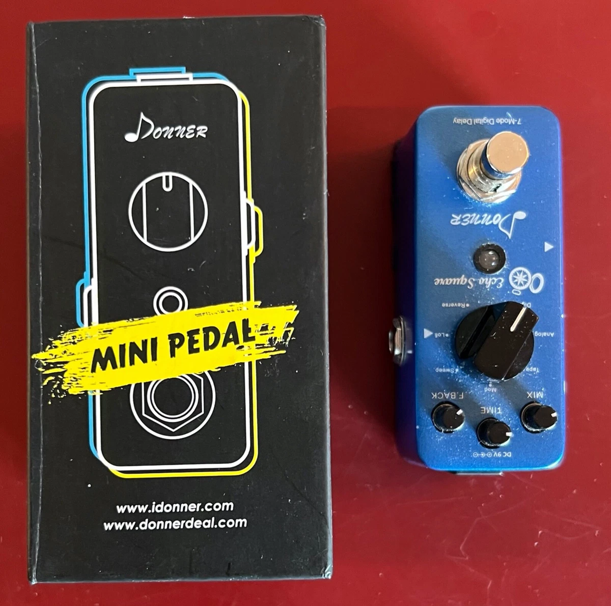 Donner Mini Pedal Echo Square w/Box