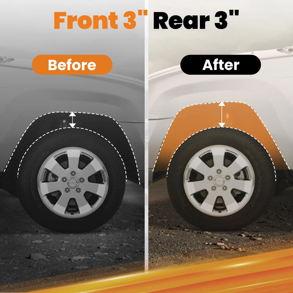 Kit de elevación de carrocería delantera 2" trasera 2"-5" para Chevy Astro GMC Safari AWD 1996-2005 Foto 4 de 4