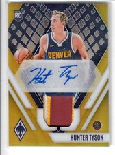 Hunter Tyson 2023-24 Panini Phoenix RC patch Auto 5/10