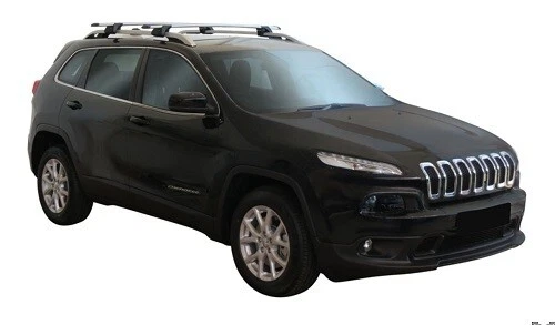 2x Roof racks for Jeep Cherokee  2014 - 2024 /  Cross bar Fits raised rails - Picture 2 of 5