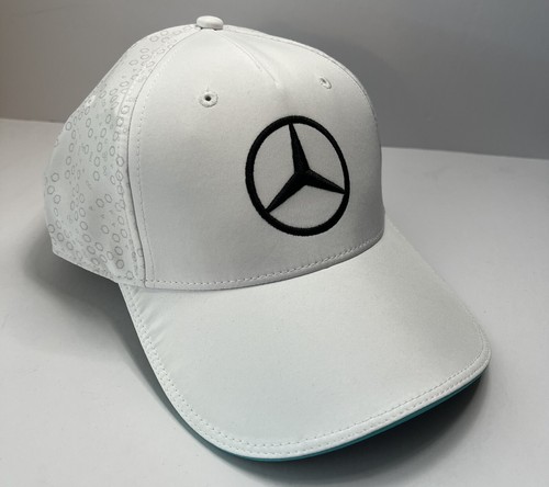 Mercedes AMG Petronas F1 Formula 1 Team Hat Baseball Cap White New With Tags