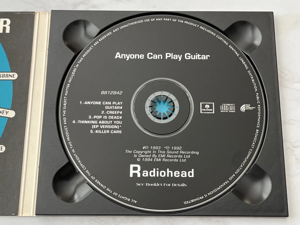 Radiohead Anyone Can Play Guitar CD/EP Digipak AUSTRALIA IMPORT! 1994 RARE! OOP! - Image 3 of 4
