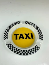 VTG Collectible Vandor Imports ceramic TAXI ashtray MCM Home Decor