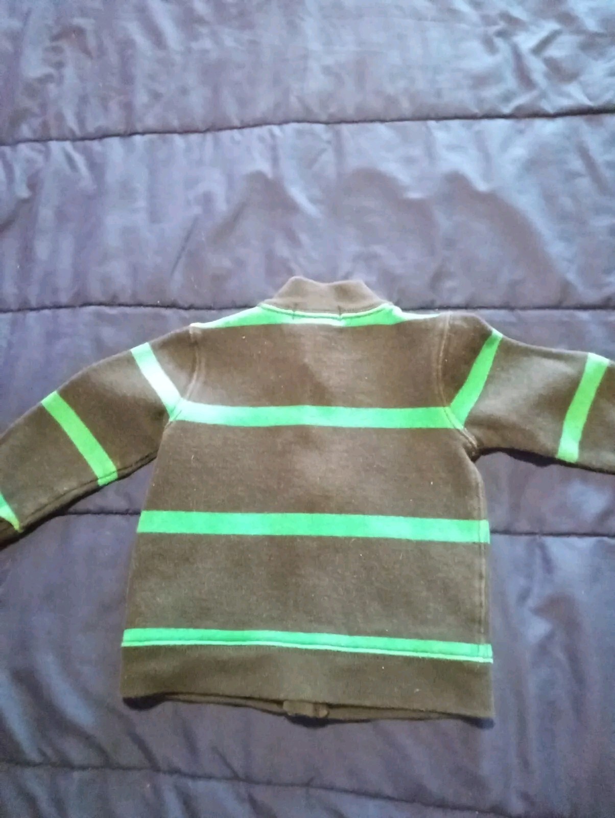 Polo Ralph Lauren ragazzo bambino giacca 18M cerniera pony verde nero tasche leggero