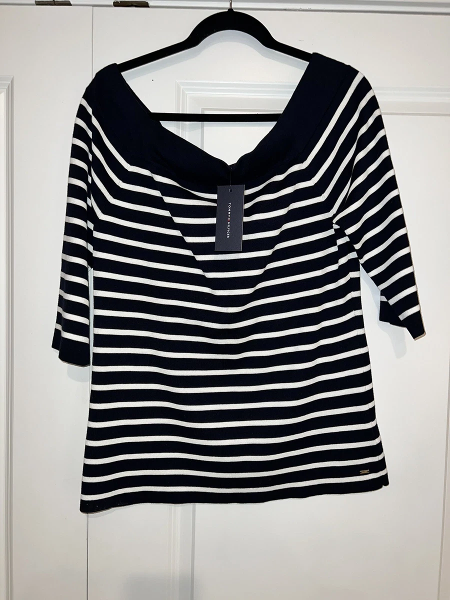 Tommy hilfiger one shoulder sweater cheap