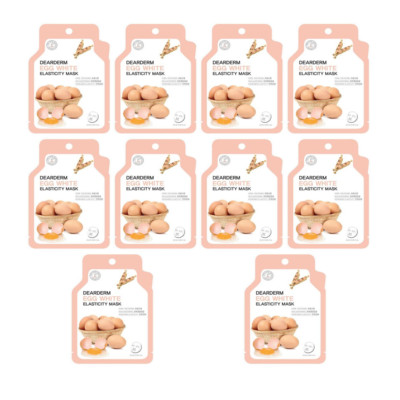 Dearderm Egg Elasticity Mask (10 pcs) [Free USA Shipping] 