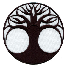 Tree Of Life Round Embroidered Iron On Patch