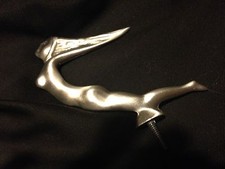 Rare Lady In The Wind Rat Rod Hot Rod Motorcycle Car Hood Ornament