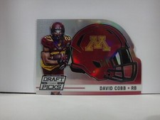 2015 Panini Prizm Collegiate Draft Picks Helmet Die-Cut David Cobb #9 Rookie RC