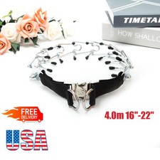 Dog Training Choke Chain Collar Adjustable Metal Steel Prong Pinch 4.0m 16"-22"