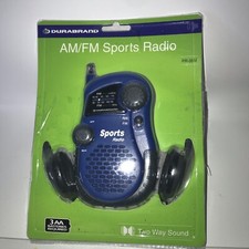 Durabrand AM/FM Sports Radio W/Headphone PR-35M Radio NOS Open Sides On Package
