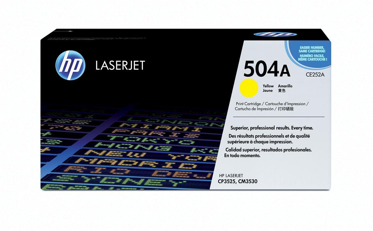 Cartouche HP 504A CE252A jaune la précision laser pour documents
