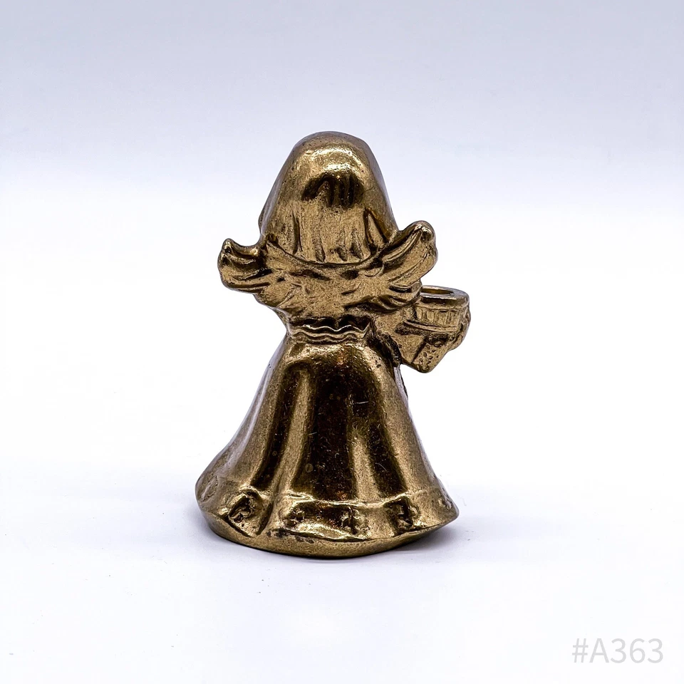 Messingfigur „ Ángel “ Ángel Figura Ángel de la Navidad Candelero Latón 10cm - Imagen 4 de 4