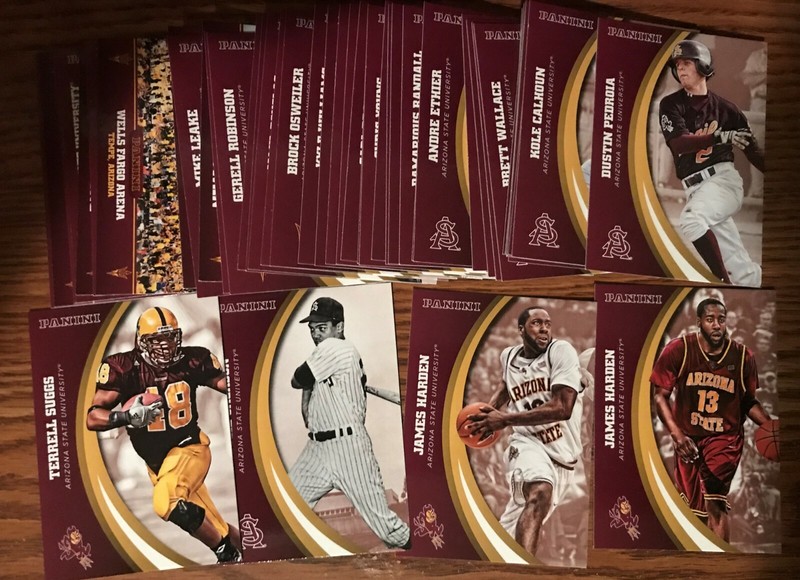 2015 ARIZONA ST. COLLEGIATE COMPLETE SET 1-48 JAMES HARDEN X2 REGGIE JACKSON