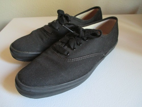 Keds BLACK Oxford Canvas Sneaker Women’s Shoes Lace Up WK-2774 M - Picture 7 of 7