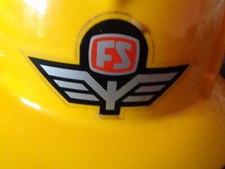 ELMETTO CASCO CASCHETTO CAPPELLO FS FERROVIE DELLO STATO EPOCA '70