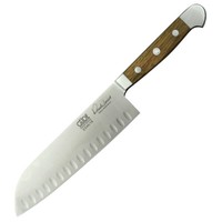Santoku Mit Kulle E546/18 Von GÜDe, Serie Alpha Fasseiche, 18 Cm Lange Klinge