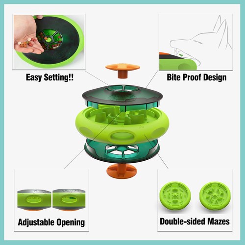 SmellyUFO Durable Interactive Treat Dispensing Puzzle/Enrichment Toy for Dogs... - Picture 4 of 6