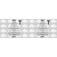 2X Sasic Achsmanschetten Satz Radseitig Passend FüR CitroËN Berlingo C15 C2 C3 D