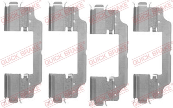 ZubehöRkit, Scheibenbremsbelag Quick Brake 109-1716 FüR Fiat Peugeot VW CitroËN-image