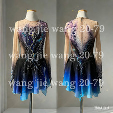 Figure Skating Dress Women's / Girls' Ice Skating Dress Spandex black dyeing