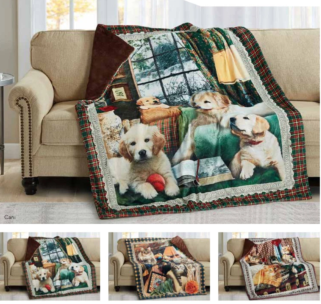 Zomer Coperta Morbida 125x150 Cm: Design Volpe E Gatto, Pile Di Flanella Per Divano E Viaggi!