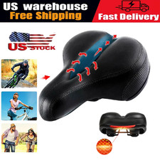 Extra Wide Big Bum Bike Bicycle Saddle Seat Gel Cushion Sporty Soft Comfort Pad