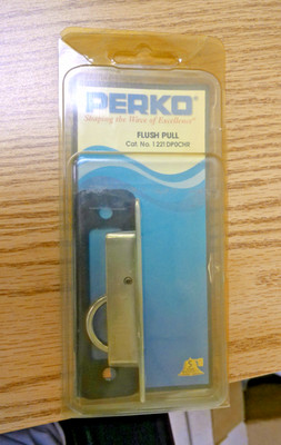 Perko 1221Dp0Chr Spring Loaded Flush Pull Chrome Plated Zinc ¾'' X 3-¼''
