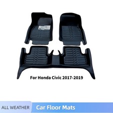 Custom Fit Carpet Liners For Honda Civic 2017-2019 Waterproof Car Floor Mats Usa