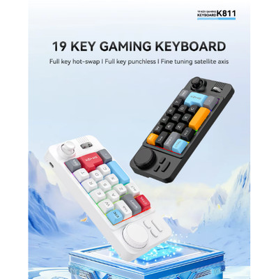 19 Key Programmable Mechanical Keypad Hot Swap Volume Wheel Joystick